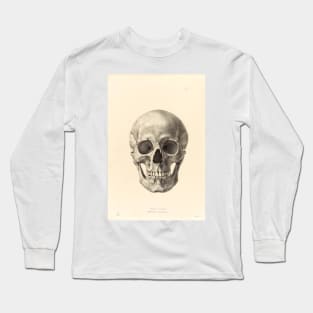 Vintage Skull Drawing Long Sleeve T-Shirt